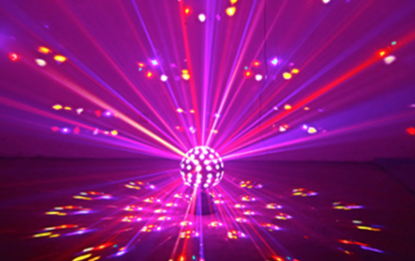 Rotating 3in1 Laser+strobe+ Led Beam Moving Head Magic Disco Ball Party