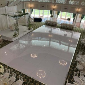 White Gloss Dance Floor Hire | Osmic Productions