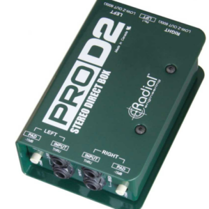 Prodi | Osmic Productions Radial Pro Di 2 Stereo Direct Box in Green with Two 1/4