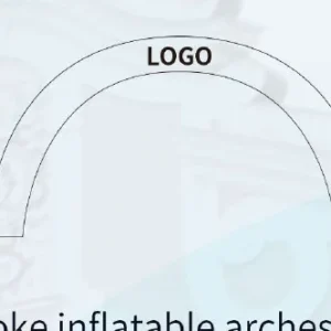 Outline examples of custom inflatable event arches for branding