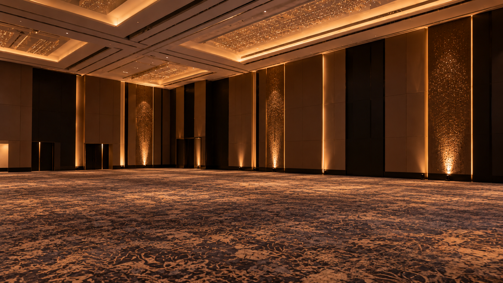 The same illustrative ballroom before event setup