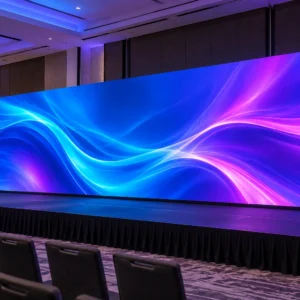 Example Straight Led Screen Configuration on a Ballroom Event Stage